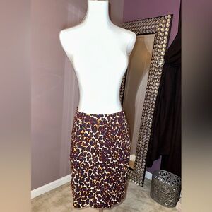 Merona Leopard Print Pencil Skirt